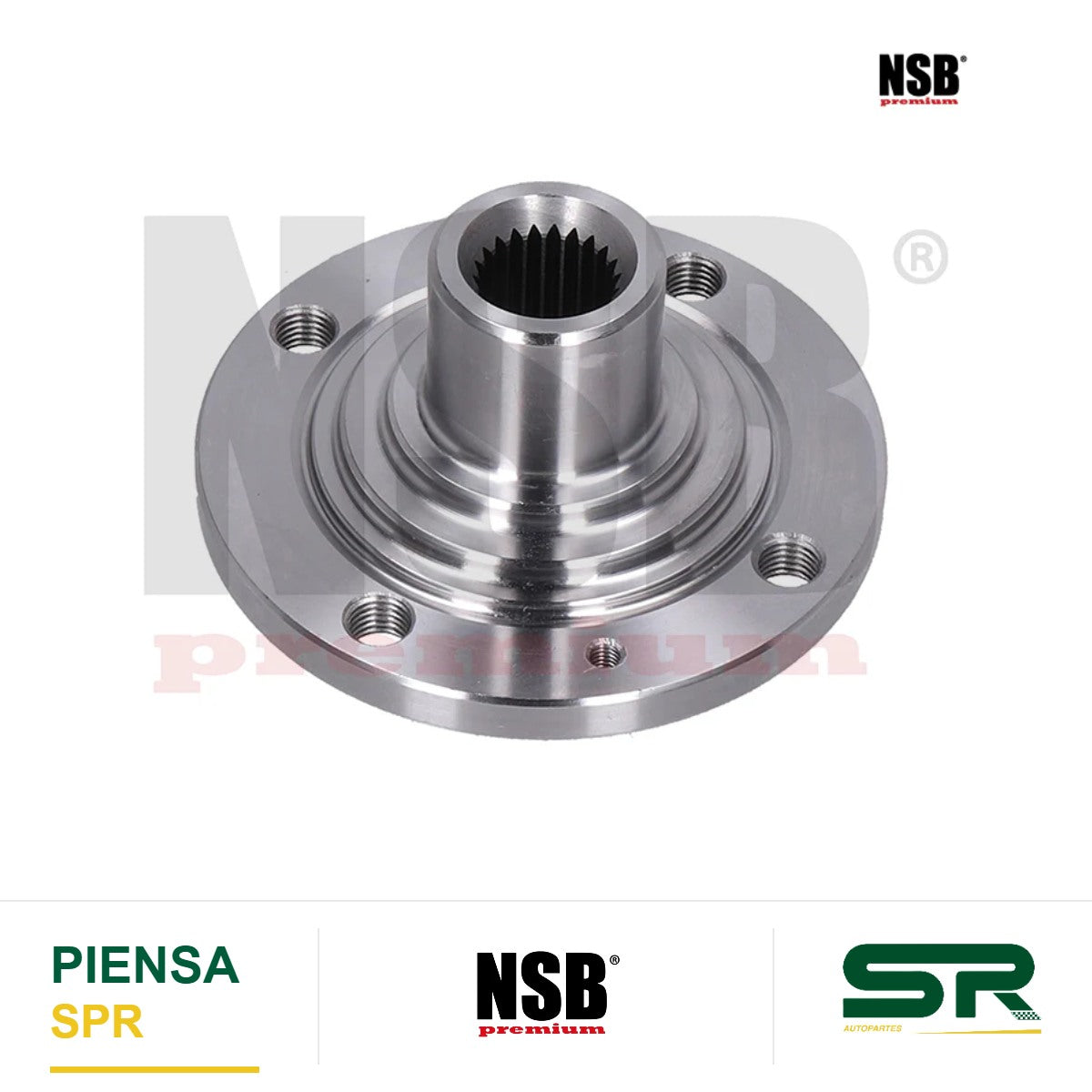 MAZA RUEDA DELANTERA VOLKSWAGEN JETTA A2 1989-1992 JETTA A3 1993-1999 GOLF A2 1989-1992 GOLF A3 1993-1999 SEAT IBIZA 2001-2002 SIN ABS 4 BARRENOS NSB