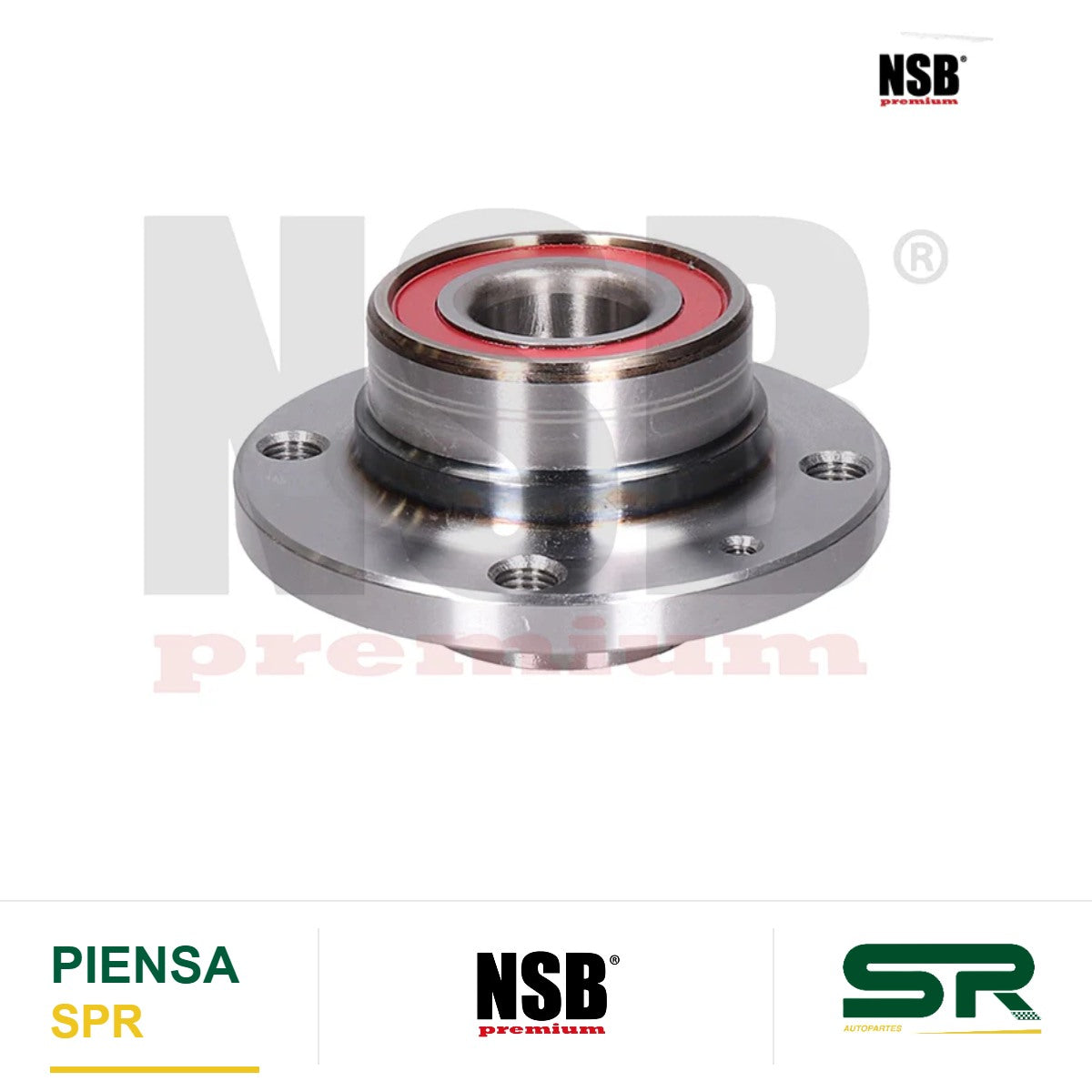MAZA RUEDA TRASERA VOLKSWAGEN TRUCK SAVEIRO 2010-2020 VAN 2003-2009 SIN ABS 4 BARRENOS = MV800179B NSB