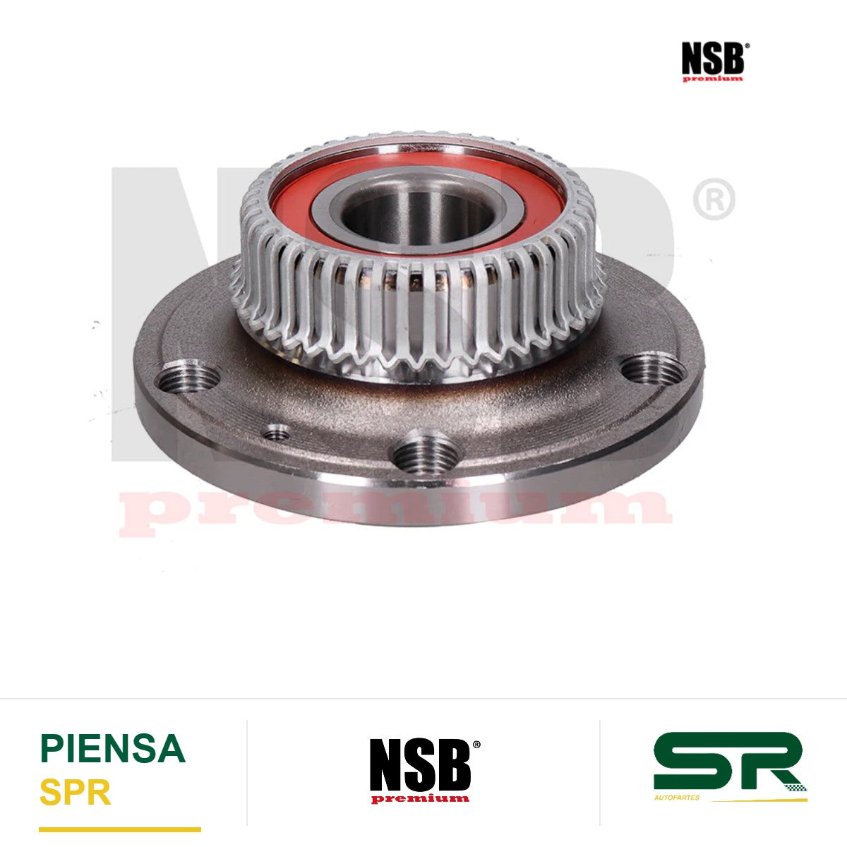 MAZA RUEDA TRASERA VOLKSWAGEN JETTA A4 1999-2015 GOLF A4 2000-2007 BEETLE 1998-2011 SEAT TOLEDO 2001-2005 CON ABS 5 BARRENOS = VW726 CAMBIA AL 1J0-501-611ANSB NSB