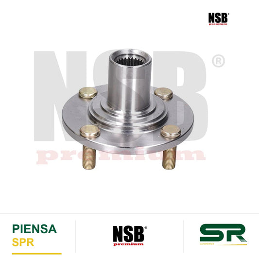 MAZA RUEDA DELANTERA NISSAN TSURU II 1988-1991 SIN ABS 4 BIRLOS 25 DIENTES = NI59M0 NSB