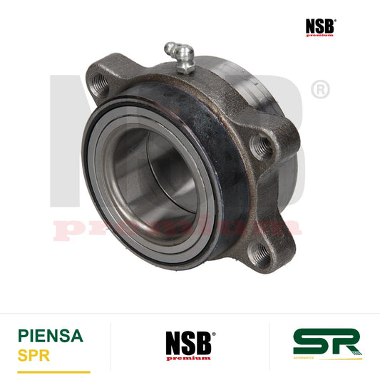 MAZA RUEDA DELANTERA NISSAN TRUCK URVAN 2001-2012 SIN ABS 4 BARRENOS CON GRASERA NSB