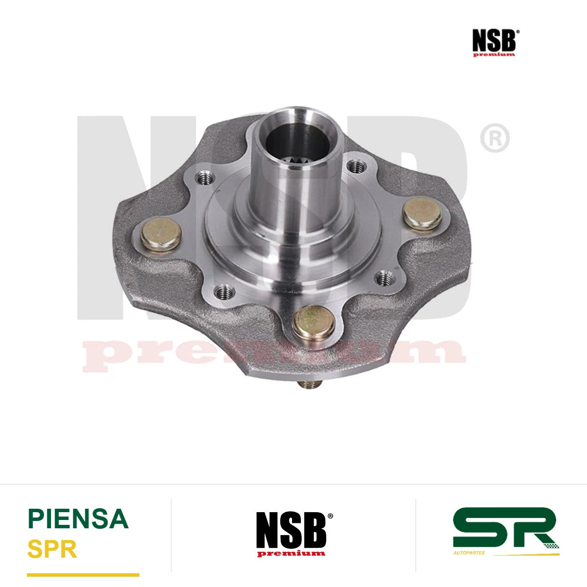 MAZA RUEDA DELANTERA NISSAN TSURU I 1984-1987 SIN ABS 4 BIRLOS 24 DIENTES = NI04U0 NSB
