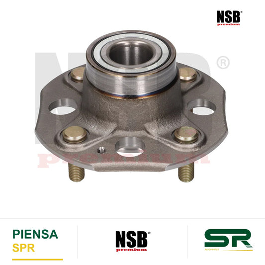 MAZA RUEDA TRASERA HONDA ACCORD 4L 2.3 LTS 1998-2002 ACCORD V6 3.0 LTS 1998-2002 SIN ABS 4 BIRLOS NSB