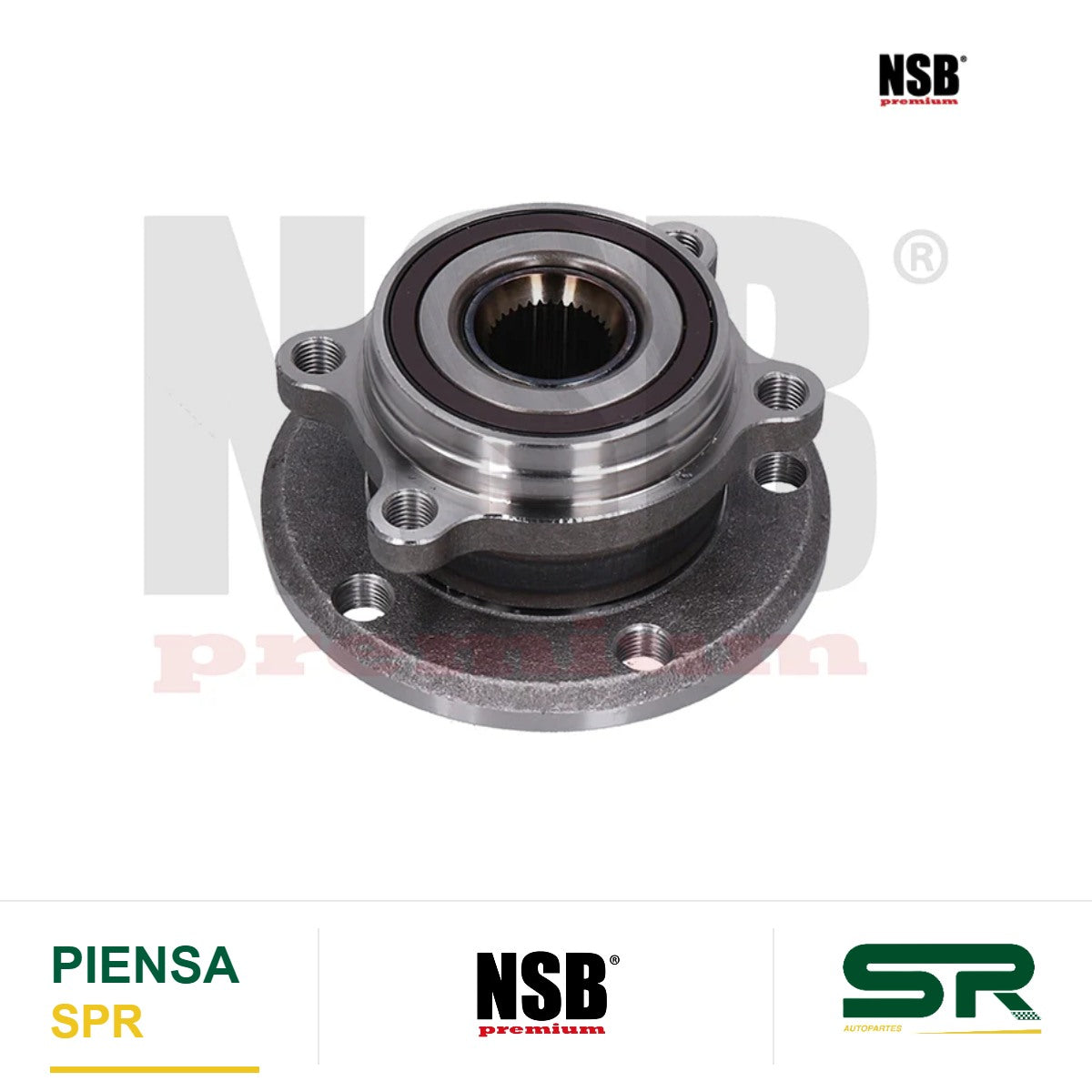 MAZA RUEDA DELANTERA VOLKSWAGEN BORA 2006-2010 JETTA A4 2006-2010 JETTA A6 2011-2018 CON ABS 5 BIRLOS = 2326005 NSB
