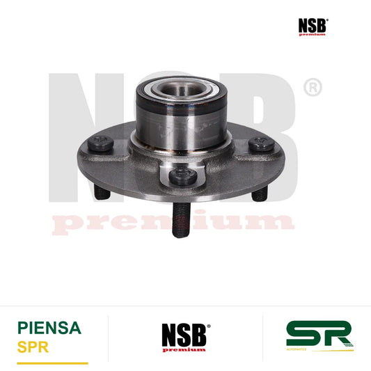 MAZA RUEDA TRASERA NISSAN SENTRA B15 2001-2006 ALMERA 2001-2005 RENAULT SCALA 2010-2013 SIN ABS 4 BIRLOS = NI4Z00 NSB