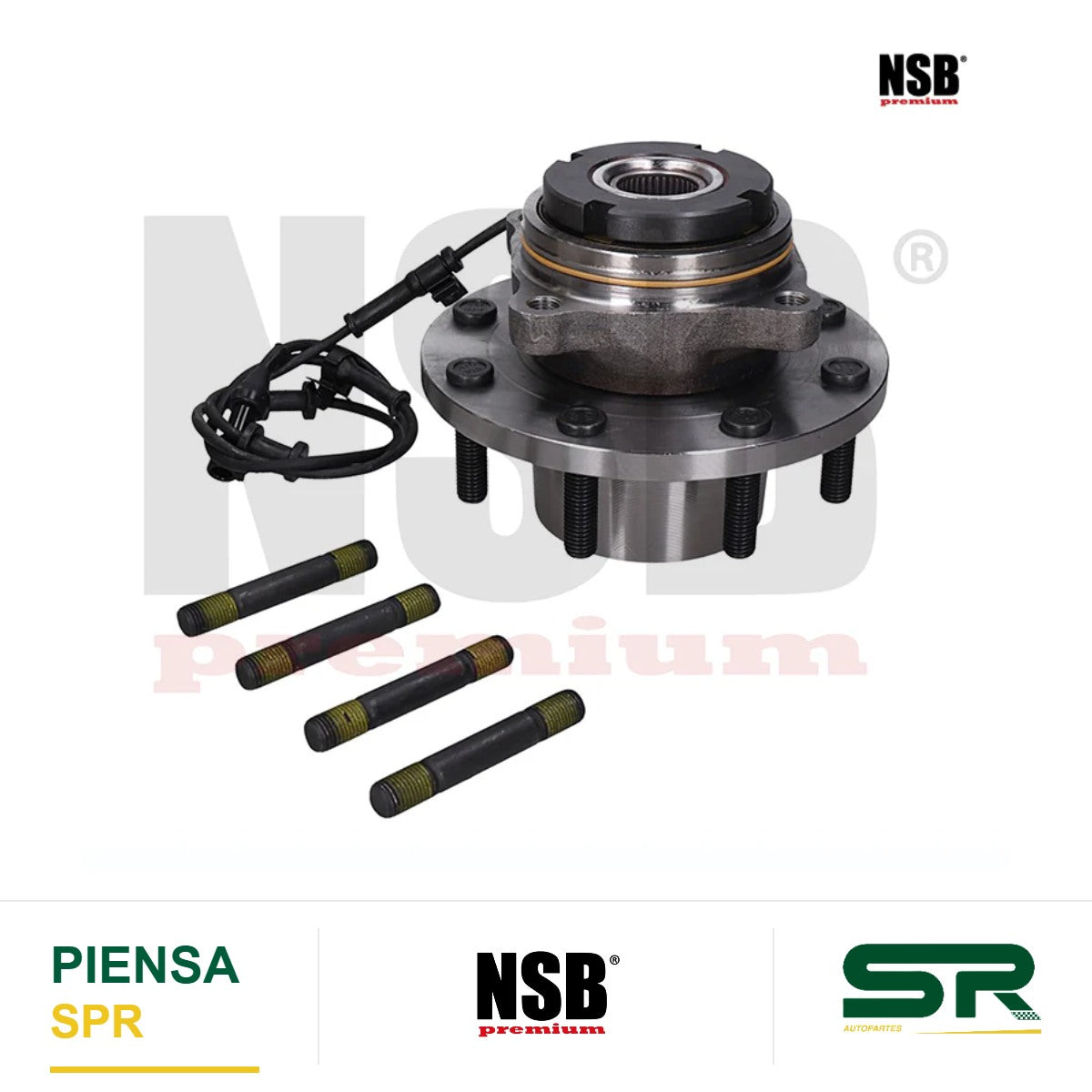 MAZA RUEDA DELANTERA FORD TRUCK F-250 SUPER DUTY 4X4 1999-2004 F-350 SUPER DUTY 4X4 1999-2004 F-450 SUPER DUTY 4X4 1999-2004 F-550 SUPER DUTY 4X4 1999-2004 CON ABS 8 BIRLOS = 2308033 NSB
