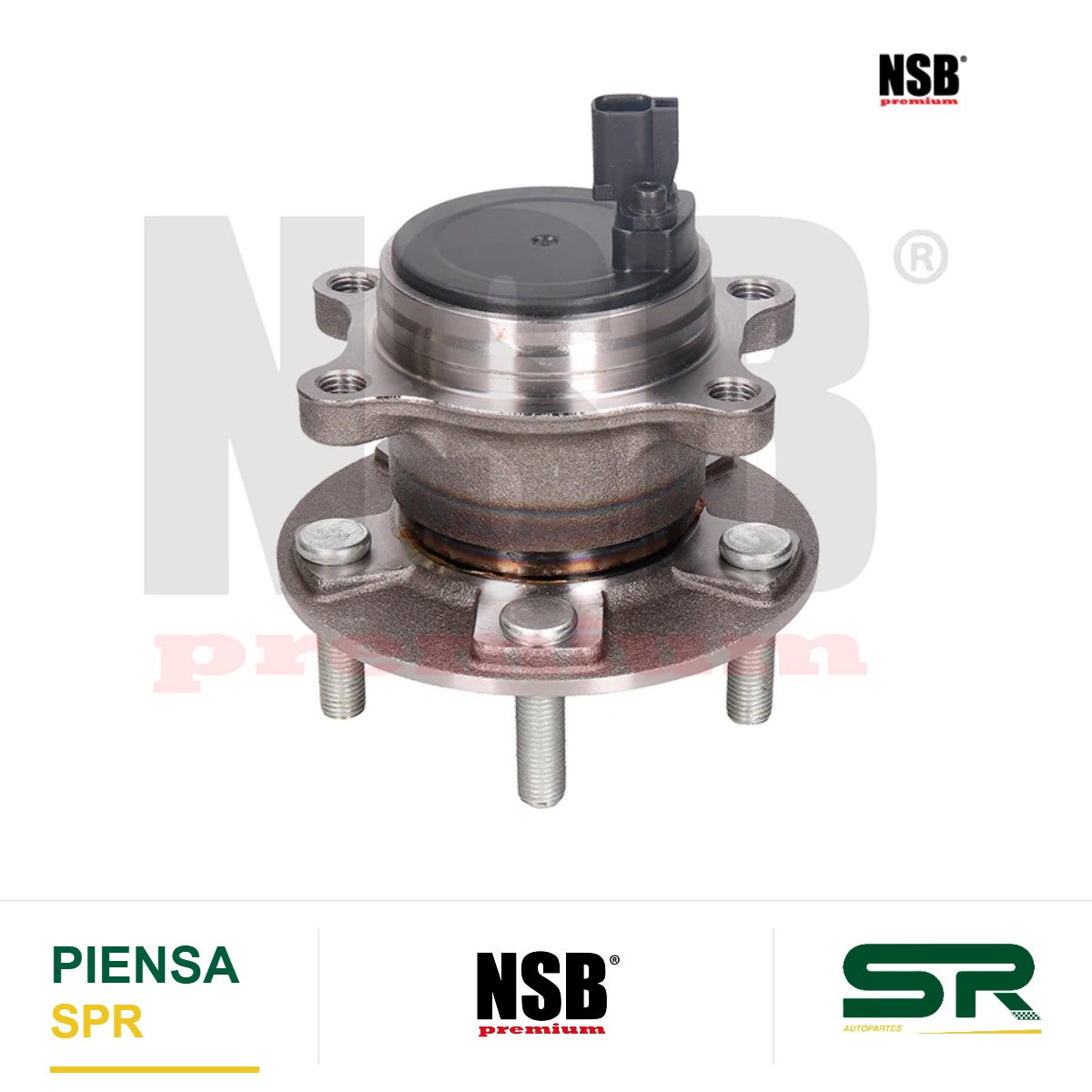 MAZA RUEDA TRASERA FORD FOCUS 4L 2.0 LTS 2012-2019 NORTE AMERICA CON ABS 5 BIRLOS NSB
