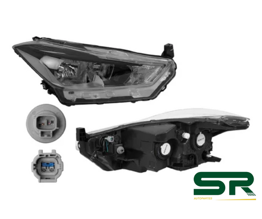 FARO DER MANUAL/ELECTRICO C/LEDS S/FOCO NISSAN KICKS 17-20 DEPO