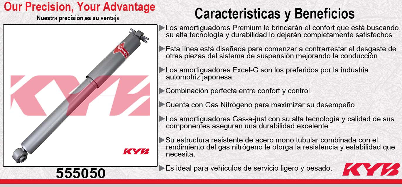 AMORTIGUADOR TRASERO GAS-A-JUST HUMMER H3 (2006-2010) - H3T (2009-2010}. KYB
