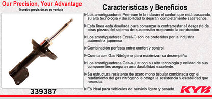 AMORTIGUADOR DELANTERO DERECHO GAS EXCEL-G SUBARU IMPREZA EXC. WRX STI (2013-2014). KYB