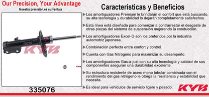 AMORTIGUADOR DELANTERO DERECHO GAS EXCEL-G TOYOTA CAMRY (2012-2014) KYB