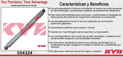AMORTIGUADOR TRASERO GAS-A-JUST CHEV SUBURBAN 1500/2500 4X2 (1992-1999) - EXPRESS 1500 / SAVANA (1996-2007) KYB