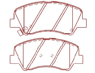 BALATA CERÁMICA DELANTERA HYUNDAI ATTITUDE 2012-2014 / ACCENT 2012-2018 / KIA RIO 2012-2019 WAGNER
