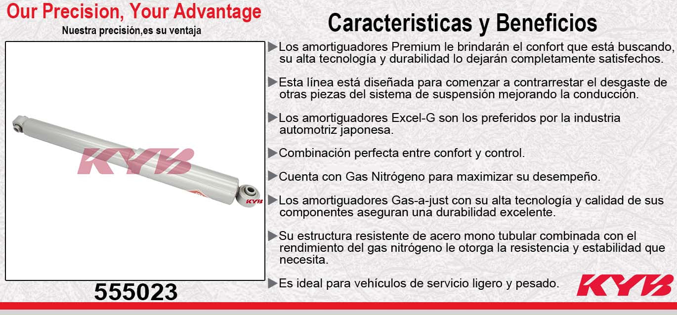 AMORTIGUADOR TRASERO GAS-A-JUST NISSAN TITAN 4WD (2004-2012) KYB