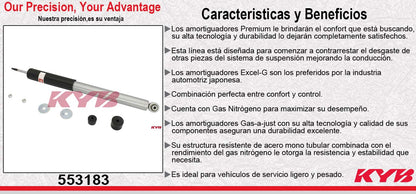 AMORTIGUADOR DELANTERO GAS-A-JUST MERCEDES BENZ CLASE C (1993-2000) KYB
