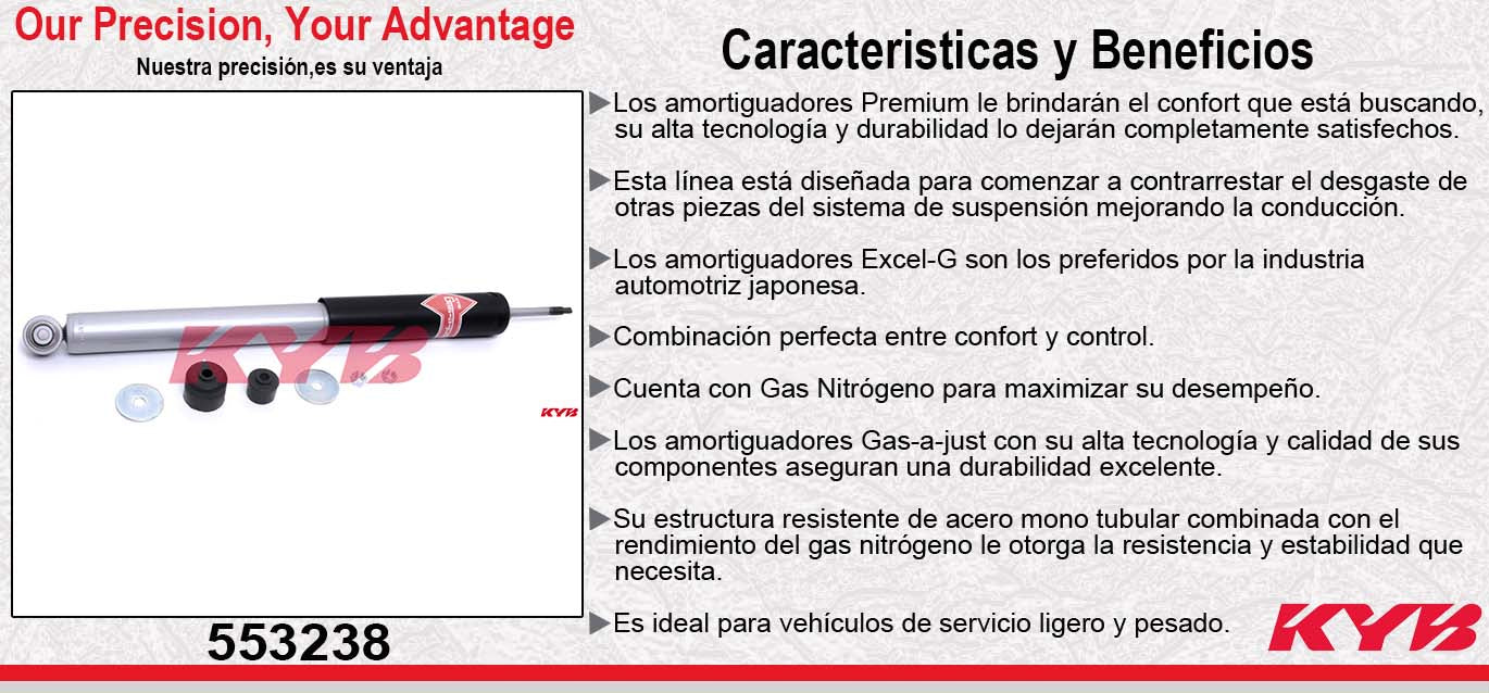 AMORTIGUADOR TRASERO GAS-A-JUST MERCEDES BENZ CLAS CLK (1998-2002) KYB