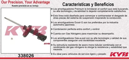 AMORTIGUADOR DELANTERO DERECHO GAS EXCEL-G KIA FORTE (2010-2013) KYB