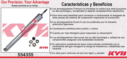 AMORTIGUADOR TRASERO GAS-A-JUST FORD MUSTANG TODOS (2005-2014). KYB