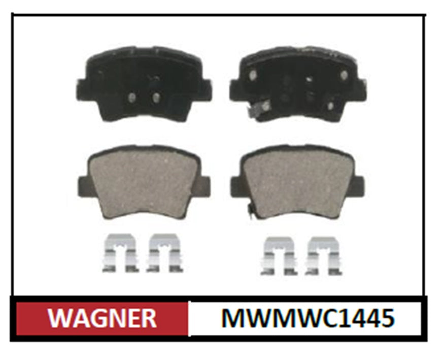 BALATA CERÁMICA TRASERA HYUNDAI AZERA 2010-2017 / SONATA 2011-2015 / KIA OPTIMA 2011-2015 / SOUL 2010-2013 WAGNER