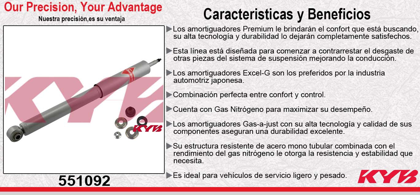 AMORTIGUADOR TRASERO GAS-A-JUST FORD MUSTANG (1994-2004) KYB