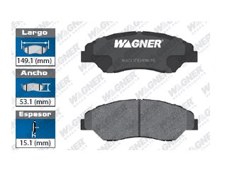BALATA SEMIMETÁLICA DELANTERA KIA / SPORTAGE 1998-2002 WAGNER