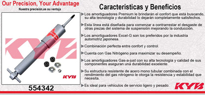 AMORTIGUADOR DELANTERO GAS-A-JUST CHEV CARGO EXPRESS VAN 2500 2WD (2009-2011) KYB