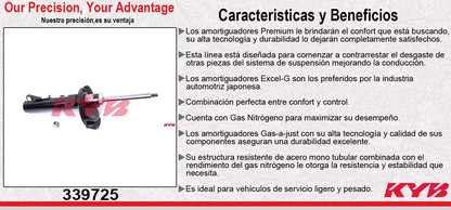 AMORTIGUADOR DELANTERO DERECHO GAS EXCEL-G MAZDA 3 (2006-2009) KYB