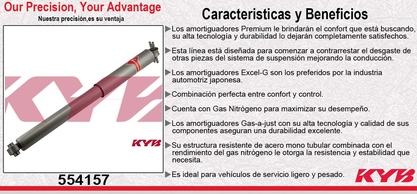 AMORTIGUADOR TRASERO GAS-A-JUST DODGE DAKOTA PICK-UP (1987-1996) KYB