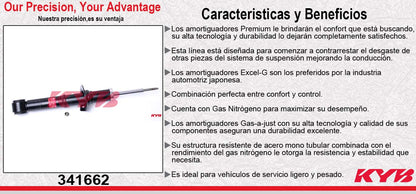 AMORTIGUADOR DELANTERO GAS EXCEL-G FORD. LOBO 2WD (2004-2008) KYB
