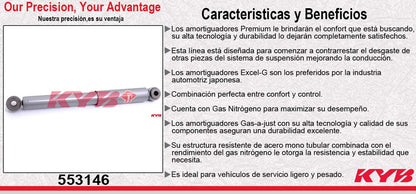 AMORTIGUADOR TRASERO GAS-A-JUST DODGE VAN1000 (2008-2009) KYB
