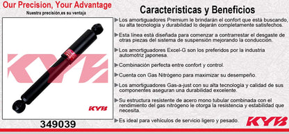 AMORTIGUADOR TRASERO GAS EXCEL-G ACURA. MDX (2003-2006) KYB