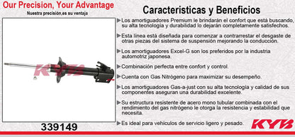 AMORTIGUADOR TRASERO DERECHO GAS EXCEL-G SUBARU. FORESTER (2006-2008) EXC. AUTONIVELANTE KYB