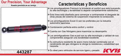AMORTIGUADOR TRASERO DERECHO HIDRÁULICO HIDRAHULICOS VW DERBY VAN (2003-2009) KYB