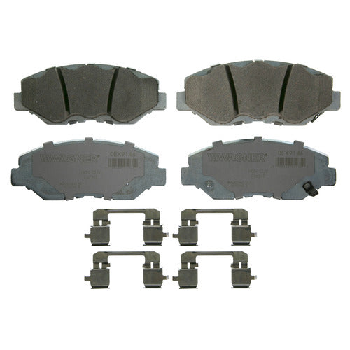 BALATA CERÁMICA DELANTERA ACURA ILX 2013-2015 / HONDA ACCORD 2004-2007 2011-2017 / CIVIC 2013-2021 / CR-V 2002-2006 2012-2016 / CR-Z 16 / ELEMENT 2003-2011 / FIT 2013-2014 / PILOT 2004-2008 WAGNER