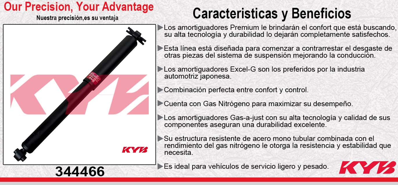 AMORTIGUADOR TRASERO GAS EXCEL-G CHEV. CANYON 4WD TODOS (2004-2010) - COLORADO 4WD (2004-2010) KYB