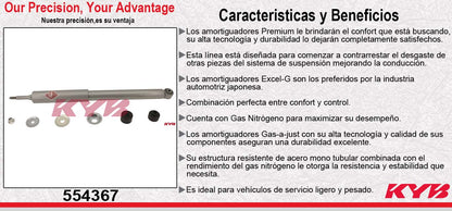 AMORTIGUADOR TRASERO GAS-A-JUST TOYOTA TUNDRA 2WD Y 4WD (2007-2018) KYB