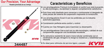 AMORTIGUADOR TRASERO GAS EXCEL-G BMW X3 (2004-2010). EXCEPTO SPORT KYB