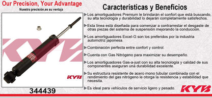 AMORTIGUADOR TRASERO GAS EXCEL-G NISSAN MURANO (2003-2011). KYB