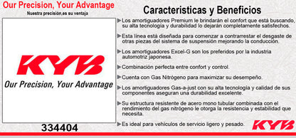AMORTIGUADOR DELANTERO DERECHO GAS EXCEL-G / RENAULT SAFRANE 2.3 V6 (2009-2011) KYB