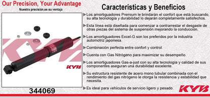 AMORTIGUADOR DELANTERO GAS EXCEL-G FORD ECONOLINE VAN E-100 / E-150 (1975-1991) KYB