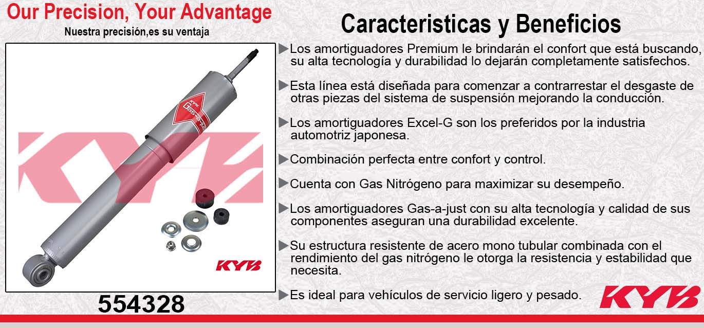 AMORTIGUADOR DELANTERO GAS-A-JUST CHEVROLET CANYON 4WD TODOS (2004-2010) - CHEVROLET COLORADO 4WD (2004-2010) KYB