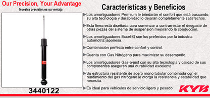 AMORTIGUADOR TRASERO GAS EXCEL-G HYUNDAI TUCSON (2020-2021). KYB