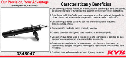 AMORTIGUADOR DELANTERO DERECHO GAS EXCEL-G FORD ESCAPE (13). KYB