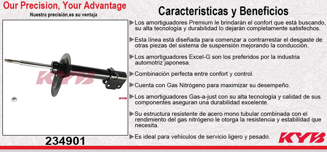 AMORTIGUADOR TRASERO GAS EXCEL-G DODGE NEON (1994-1999) KYB