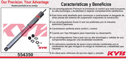 AMORTIGUADOR TRASERO GAS-A-JUST TOYOTA. TACOMA. 2WD REGULAR CAB. INC. VERION TRD (2005-2011) KYB