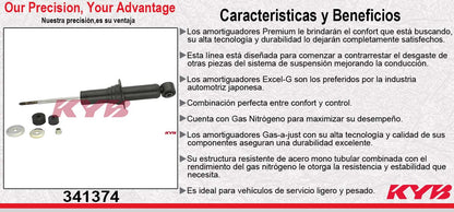 AMORTIGUADOR DELANTERO GAS EXCEL-G CHEV. COLORADO (2004-2012) - CANYON 2004-2011 - ISUZU. I-280 (06) - I-290 (07) KYB