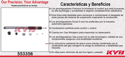 AMORTIGUADOR TRASERO GAS-A-JUST MERCEDES BENZ. E320 (2003-2009) - E350 (2006-2009) KYB