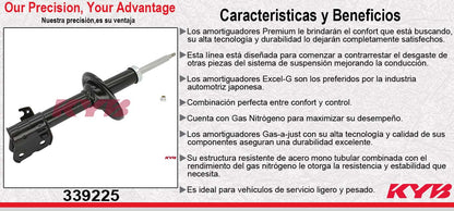 AMORTIGUADOR DELANTERO IZQUIERDO GAS EXCEL-G SUBARU. OUTBACK AWD (2010-2012) KYB