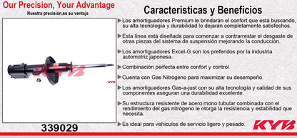 AMORTIGUADOR DELANTERO DERECHO GAS EXCEL-G CHEV OPTRA (2006-2009) KYB