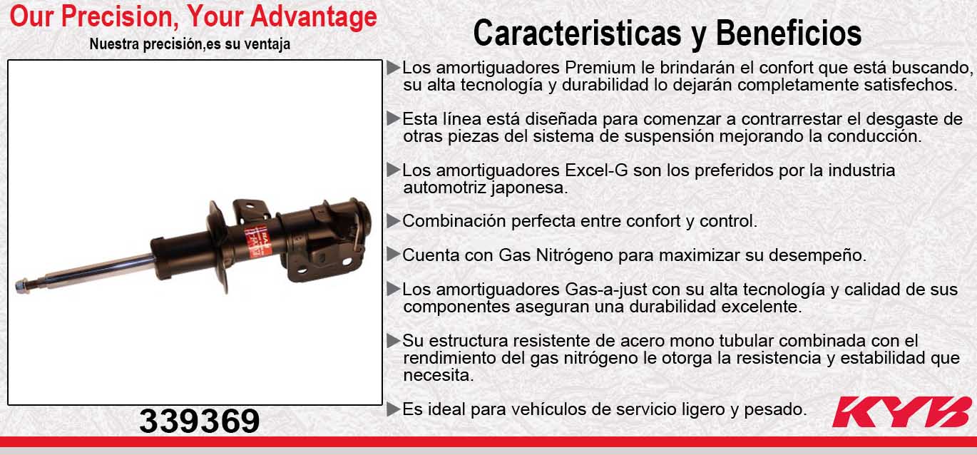 AMORTIGUADOR DELANTERO DERECHO GAS EXCEL-G SUBARU BRZ PREMIUM (2016-2018). KYB